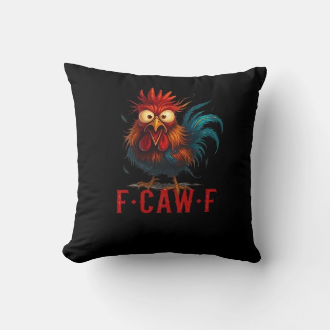F-Caw-F Kyckling Viktig Grundstil Kudde (Framsida)
