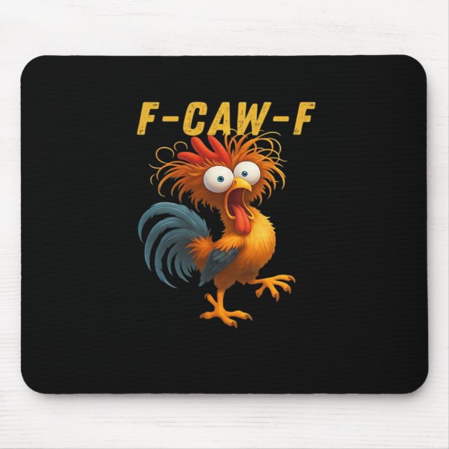 F-Caw-F Kyckling Viktig Rolig Design Musmatta (Framsidan)