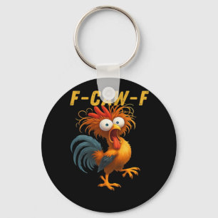 F-Caw-F Kyckling Viktig Rolig Design Nyckelring