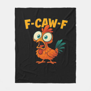 F-Caw-F Kyckling Viktigt Roligt Trendigt Fleecefilt