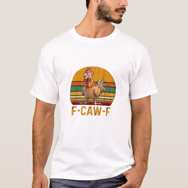 F-Caw-F Kycklinghumor Essential Minimal Rent T Shirt (Framsida)