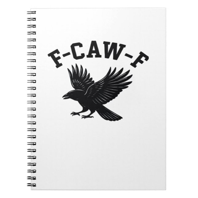 F-Caw-F Meme Rolig Trendig Anteckningsbok (Framsidan)