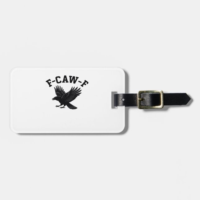 F-Caw-F Meme Rolig Trendig Bagagebricka (Horisontell Framsida)
