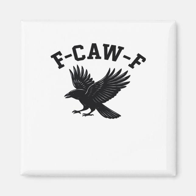 F-Caw-F Meme Rolig Trendig Magnet (Framsidan)