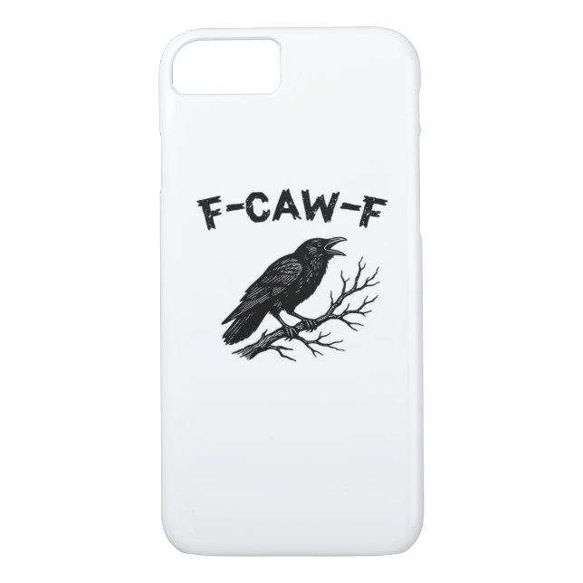F-Caw-F Minimal Clean Case-Mate iPhone Skal (Baksida)