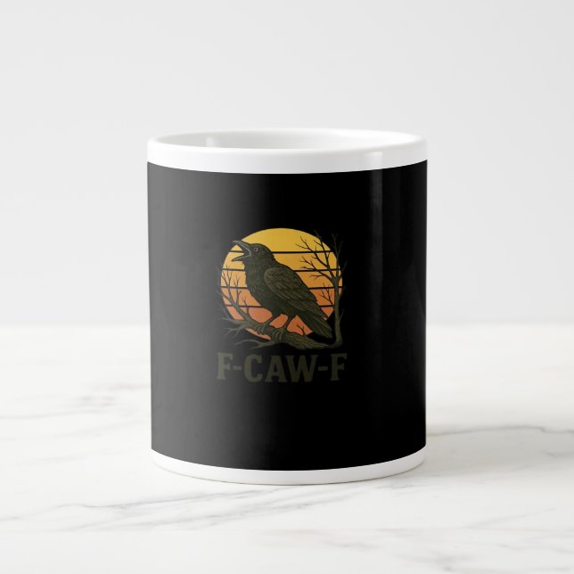 F-Caw-F Minimal Clean Jumbo Mugg (Framsidan)