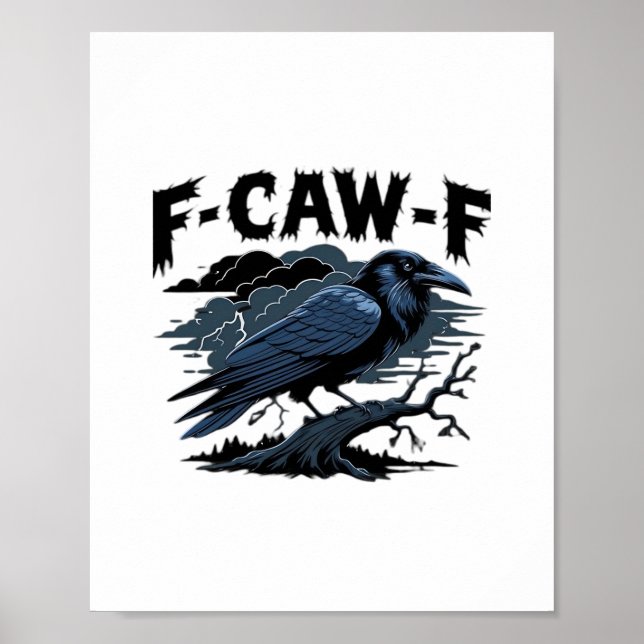 F-Caw-F Minimal Clean Poster (Framsidan)