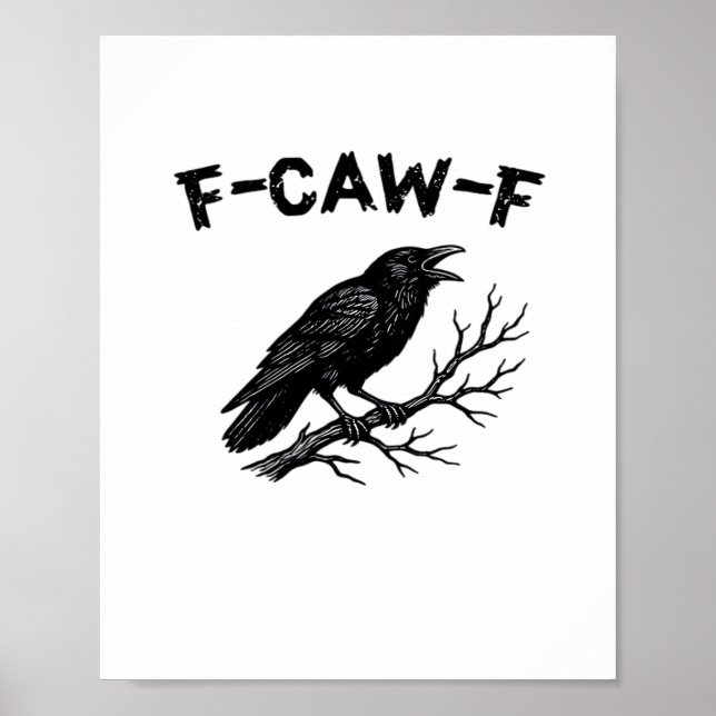 F-Caw-F Minimal Clean Poster (Framsidan)