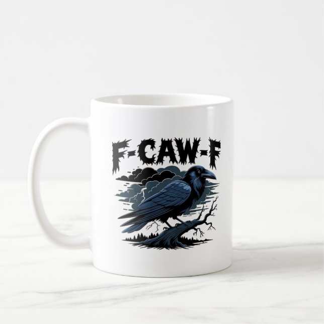 F-Caw-F Minimal ren design Kaffemugg (Vänster)