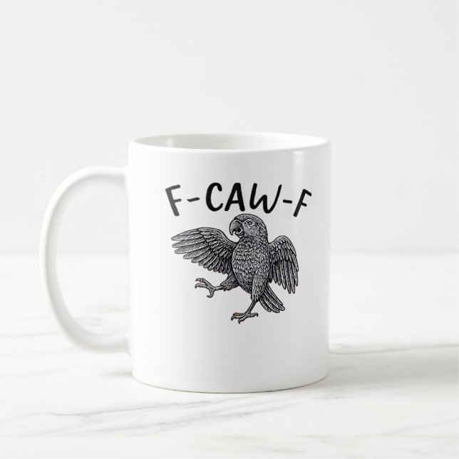 F Caw F Minimalistisk Ren Design Kaffemugg (Vänster)