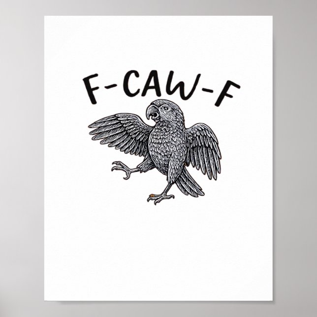 F Caw F Minimalistisk Ren Design Poster (Framsidan)