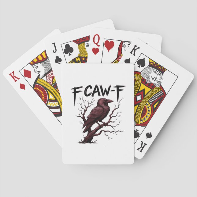 F-Caw-F Raven Classic Casinokort (Baksidan)