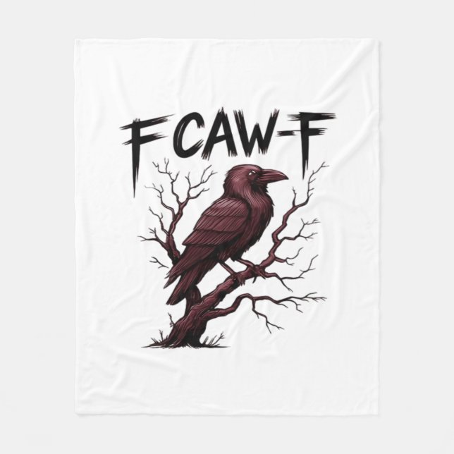 F-Caw-F Raven Classic Fleecefilt (Framsidan)