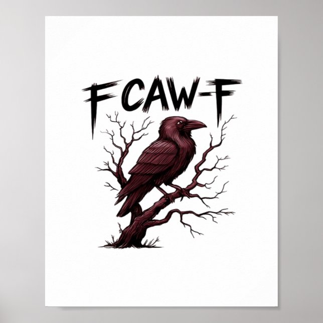 F-Caw-F Raven Classic Poster (Framsidan)