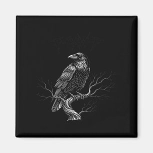 F-caw-f - Raven - Kråka - Halloween Costume Premiu Magnet