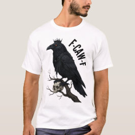 F-CAW-F Raven Kung med Skull T Shirt