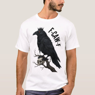 F-CAW-F Raven Kung med Skull T Shirt
