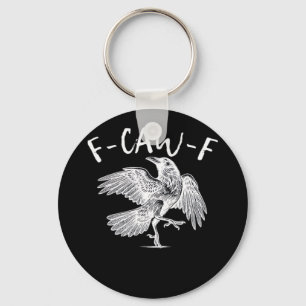 F-Caw-F Raven Retro Classic Nyckelring