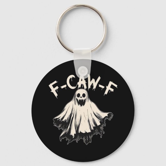F Caw F Raven Retro Klassisk Stil Nyckelring (Framsida)