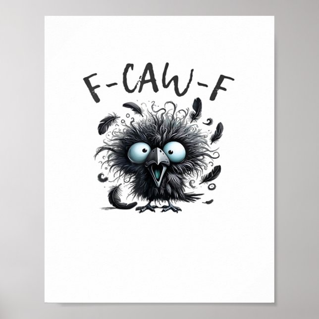 F Caw F Retro Classic Style Poster (Framsidan)