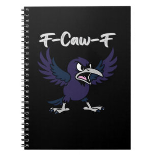 F-Caw-F Retro Grafik Anteckningsbok
