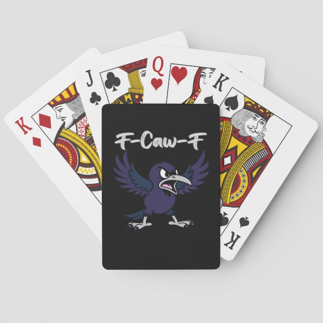 F-Caw-F Retro Grafik Casinokort (Baksidan)
