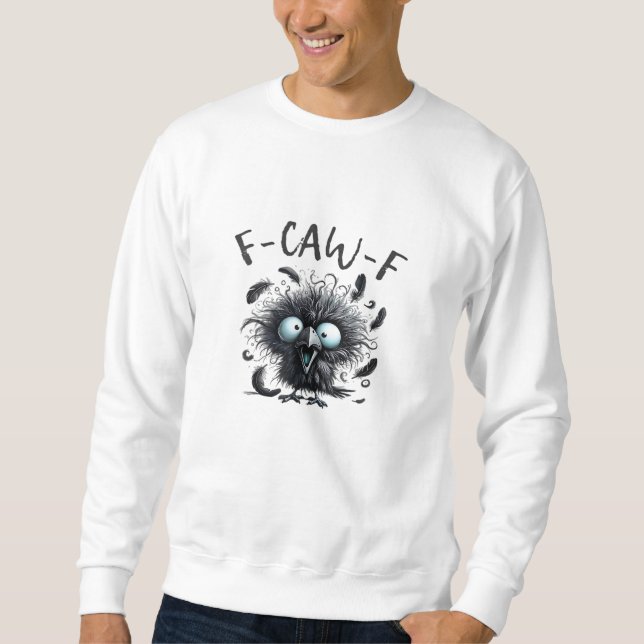 F Caw F Retro Klassisk Stil Lång Ärmad Tröja (Framsida)