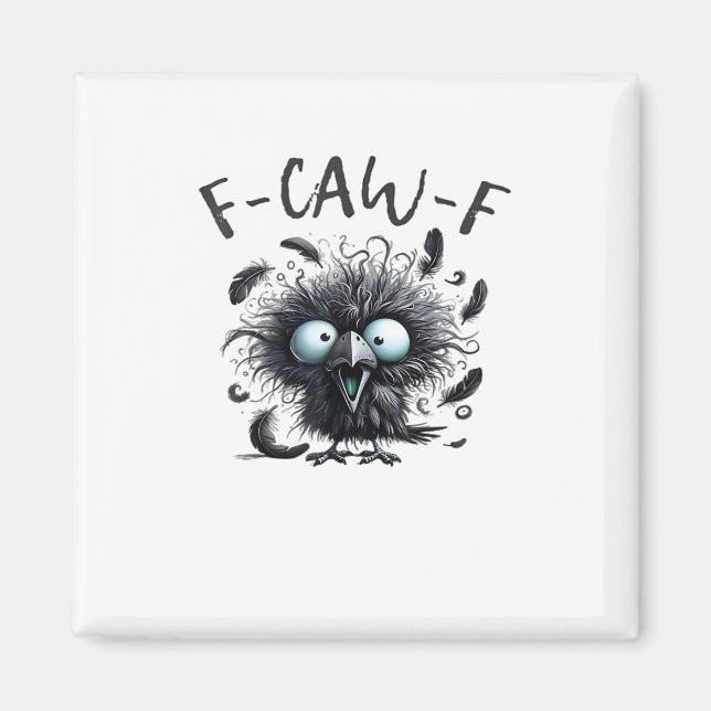 F Caw F Retro Klassisk Stil Magnet (Framsidan)