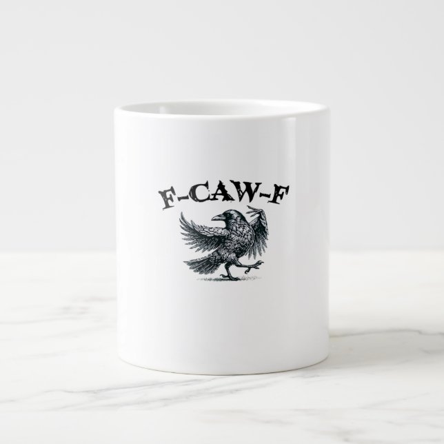 F-Caw-F Retro Stil Jumbo Mugg (Framsidan)