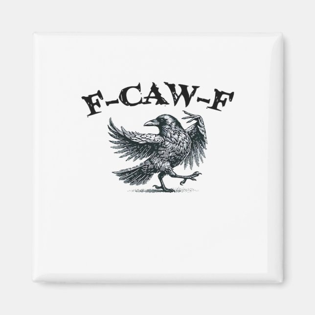 F-Caw-F Retro Stil Magnet (Framsidan)