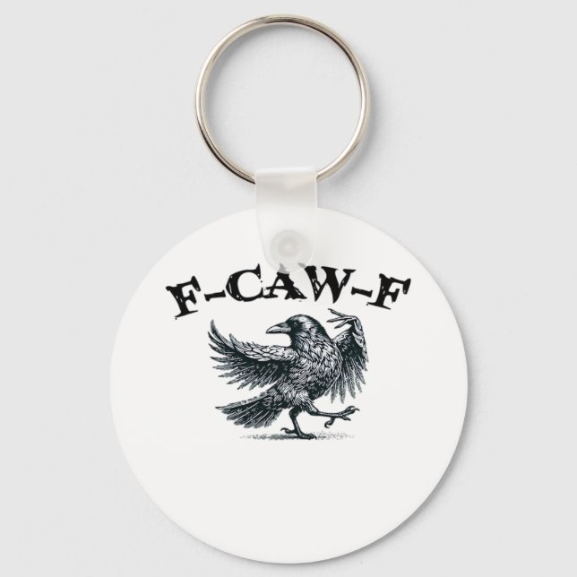 F-Caw-F Retro Stil Nyckelring (Framsida)