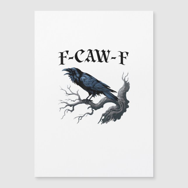 F-Caw-F Rolig Fågel Kråka (Framsida)