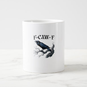 F-Caw-F Rolig Fågel Kråka Jumbo Mugg