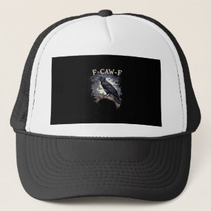 F Caw F Rolig Fågel Kråka Kreativt Casual Design Keps