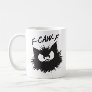 "F-CAW-F" Rolig Grinig Katt Mugg