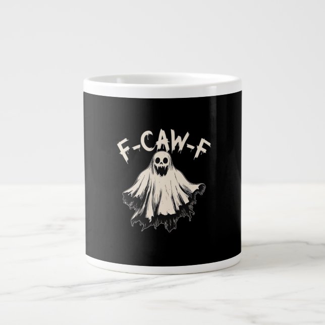 F-Caw-F Rolig humor Cool Unik Jumbo Mugg (Framsidan)