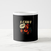 F Caw F Rolig Ilsken Tupp Grafisk Retro Stil