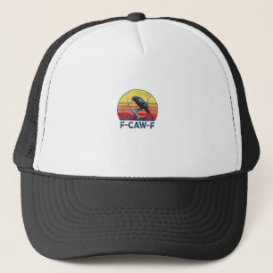 F-Caw-F Rolig Korp Kråka Vintage Gotisk Fågel Skäm Keps