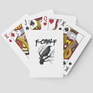 F-Caw-F Rolig Kråka Essential Cool Unik Casinokort