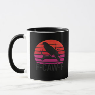 F-Caw-F Rolig Kråka Klassisk Minimal Ren Mugg