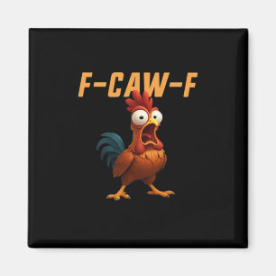 F-Caw-F Rolig Kyckling F-Caw-F Utväxling Retro G Magnet
