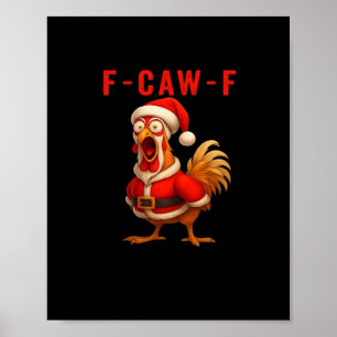 F-Caw-F Rolig Kyckling Jul Essentials Poster