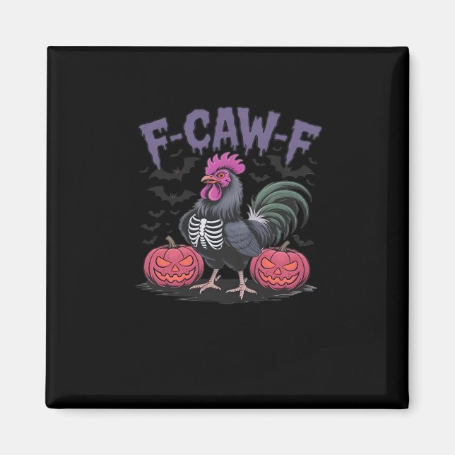 F Caw F Rolig Kyckling Klassisk Enkel Ren Stil Magnet (Framsidan)
