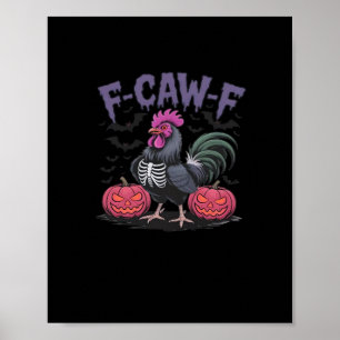 F Caw F Rolig Kyckling Klassisk Enkel Ren Stil Poster