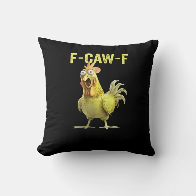 F-Caw-F Rolig Kyckling Klassisk Kreativ Ledig Kudde (Framsida)
