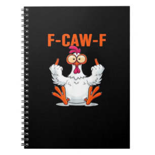 F-Caw-F Rolig Kyckling Klassisk Minimal Ren Anteckningsbok
