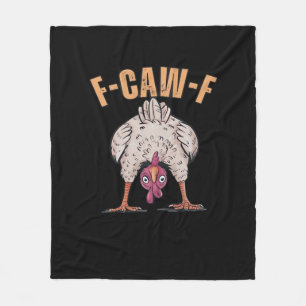 F Caw F Rolig Kyckling Klassisk Retro Cool Stil Fleecefilt