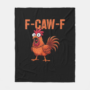 F Caw F Rolig Kyckling Klassisk Trendig Modern Sti Fleecefilt