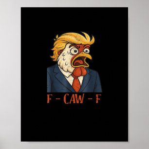 F Caw F Rolig Kyckling Klassisk Vintage Cool Stil Poster
