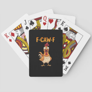 F-Caw-F Rolig Kyckling som säger Tupp Meme Sarksat Casinokort